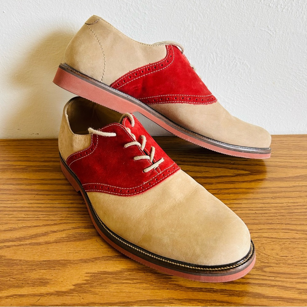1901 Men’s Red leather Saddle Up classic dress shoe